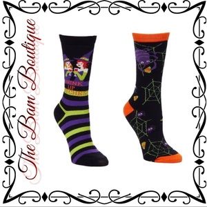 ‘Drink Up Witches' Spider Socks Set